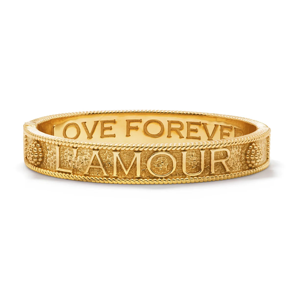Capucine De Wulf Wit & Wisdom L'Amour Toujour Hinged Bangle - Gold