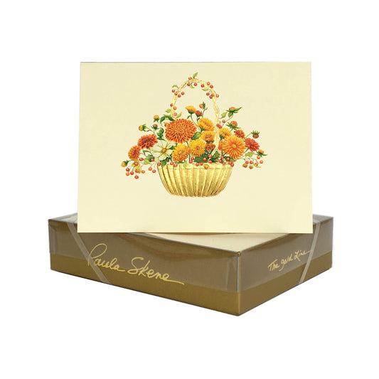 Fall Floral Basket Blank Card