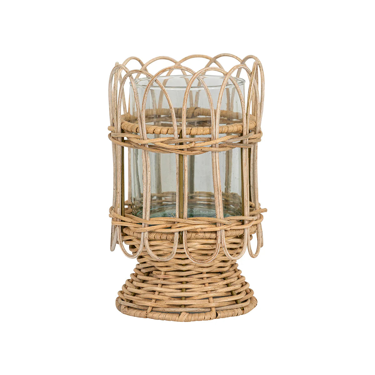 Provence Rattan 8.5" Hurricane - Whitewash