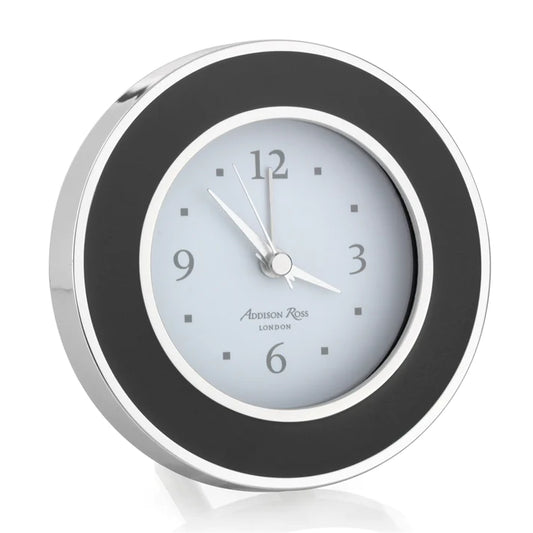 Black Enamel Alarm Clock