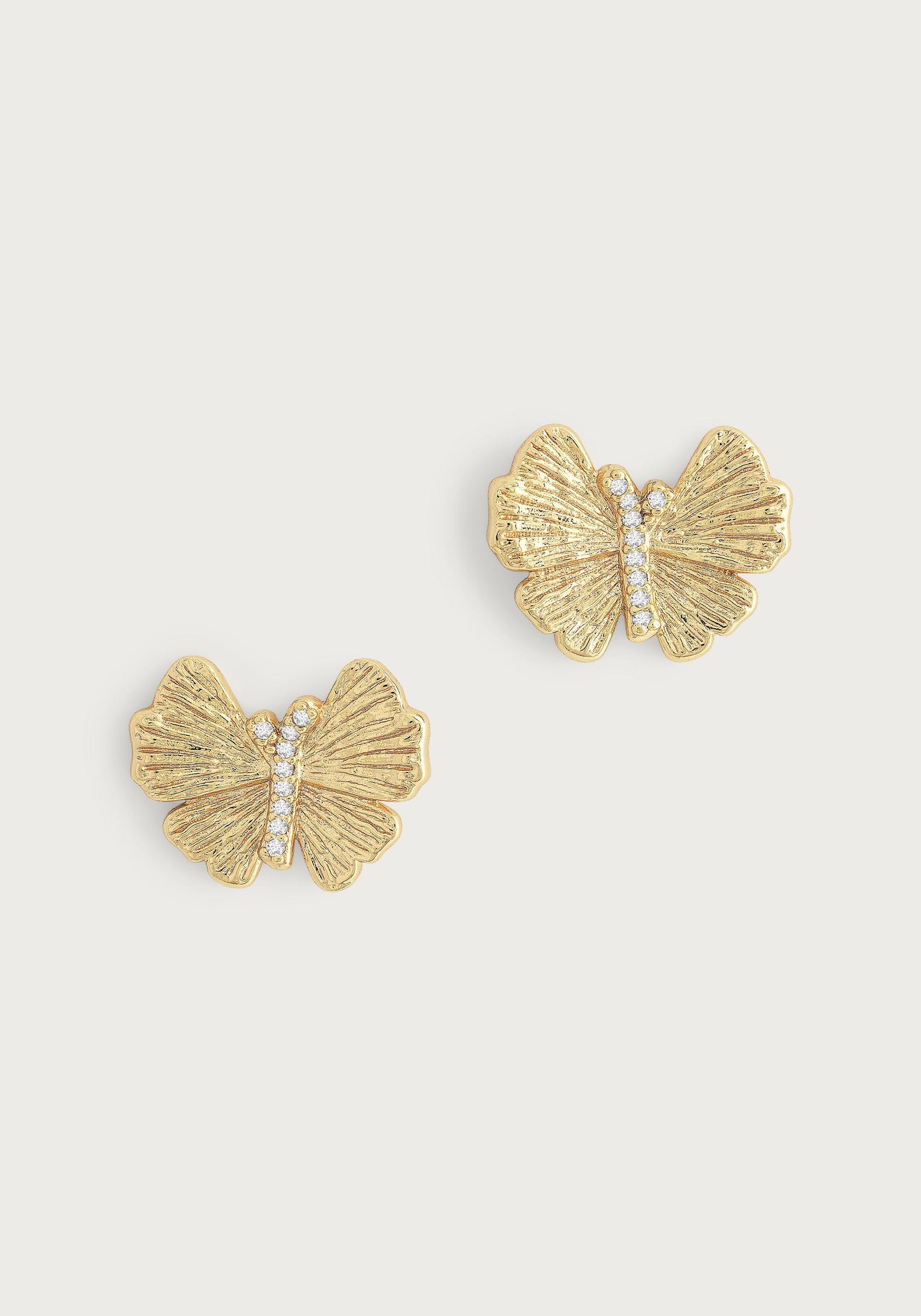 Butterfly Stud Gold Earring