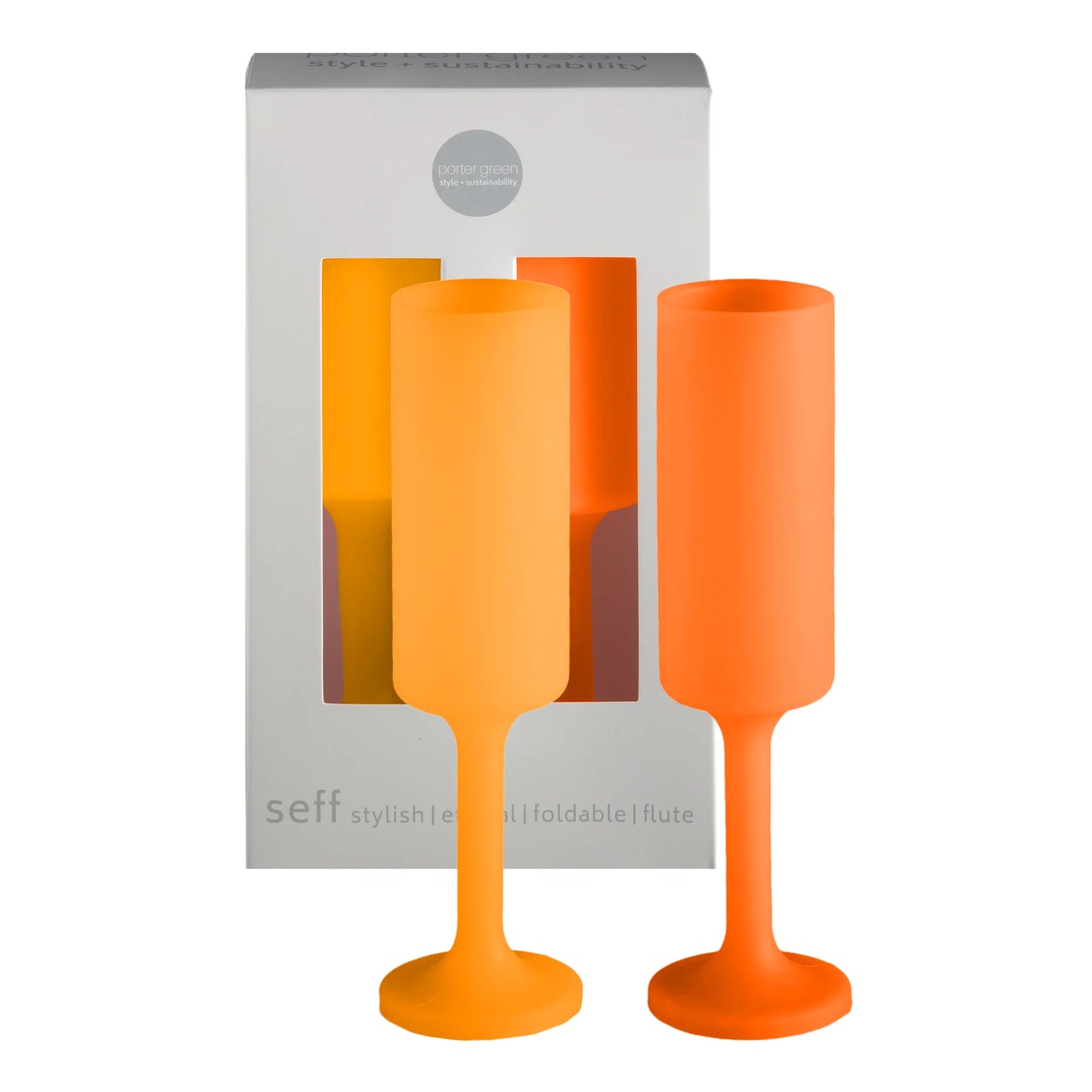 Porter Green Silicone Unbreakable Champagne Flute