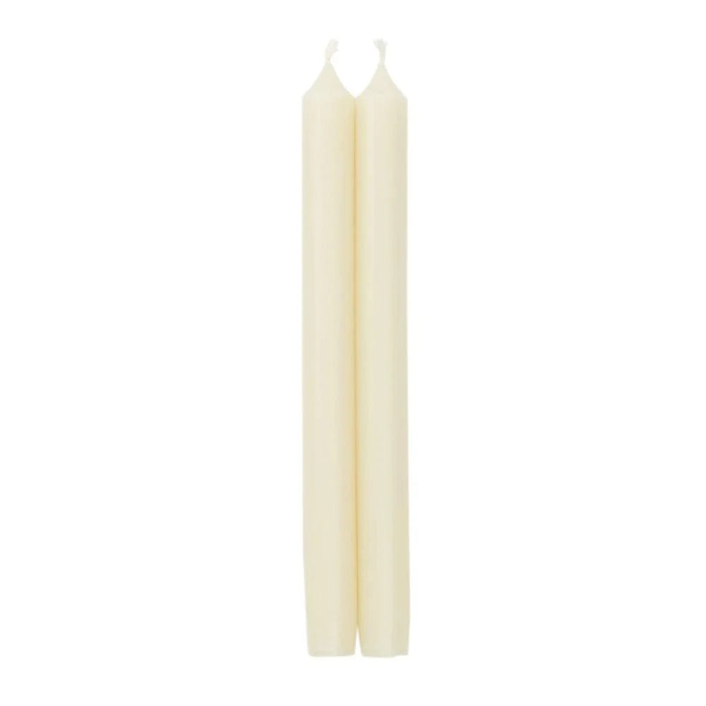 Caspari Ivory 10" Crown Candles, 1 pair
