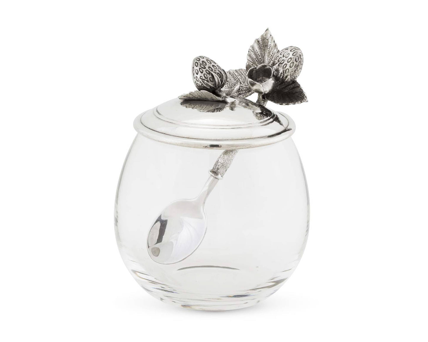 Strawberry Jam Jar with Spoon
