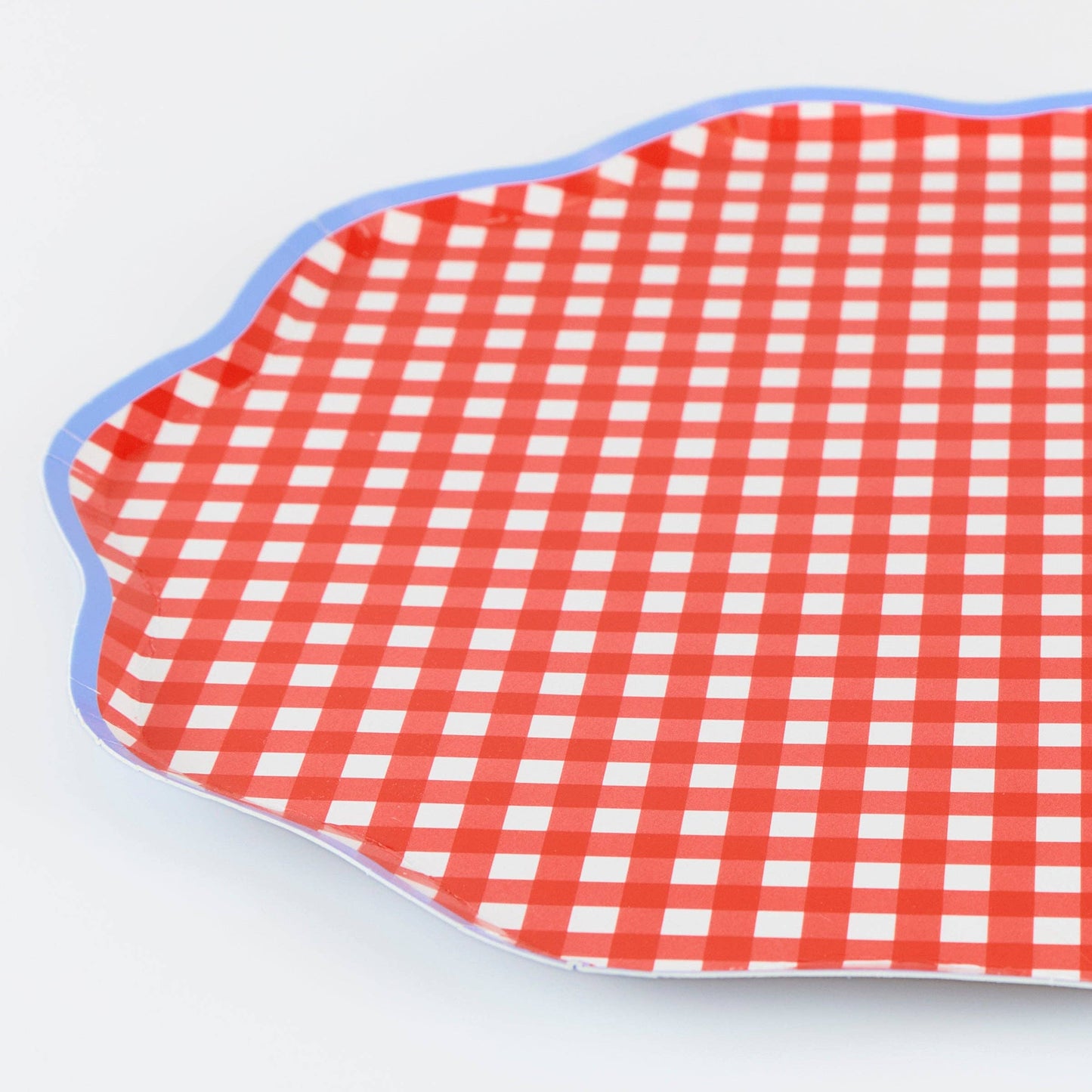 Meri Meri Red Gingham Dinner Plates