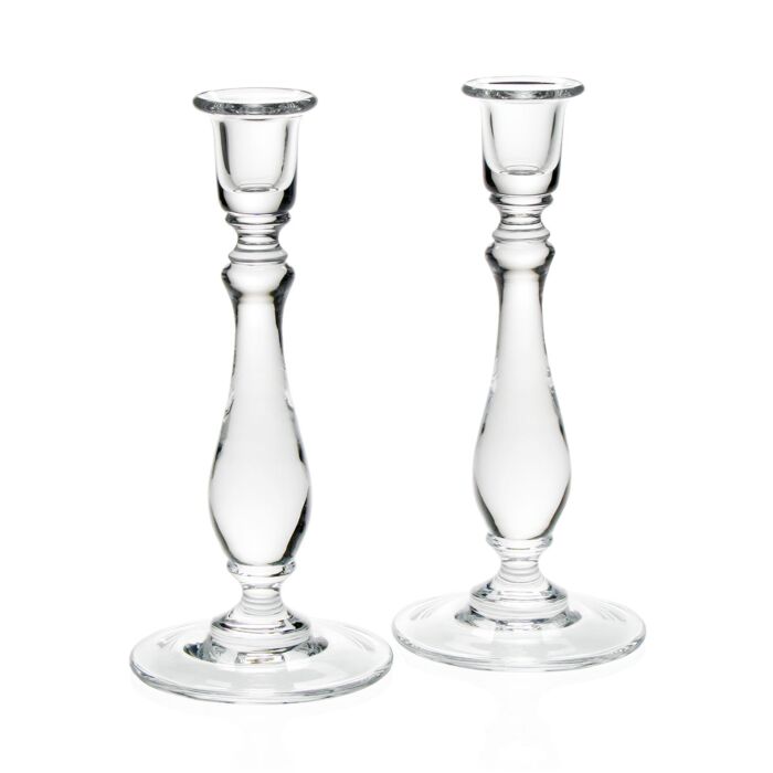 William Yeoward Crystal Meryl Pair of Candlesticks 10" / 25.5cm