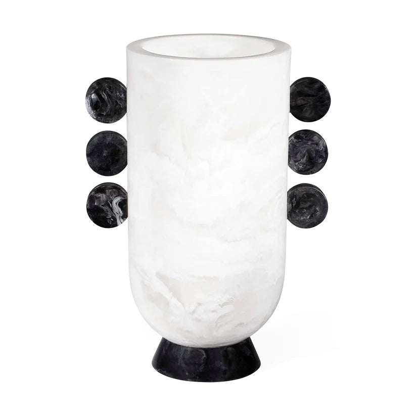 Jonathan Adler Como Black & White Disc Urn