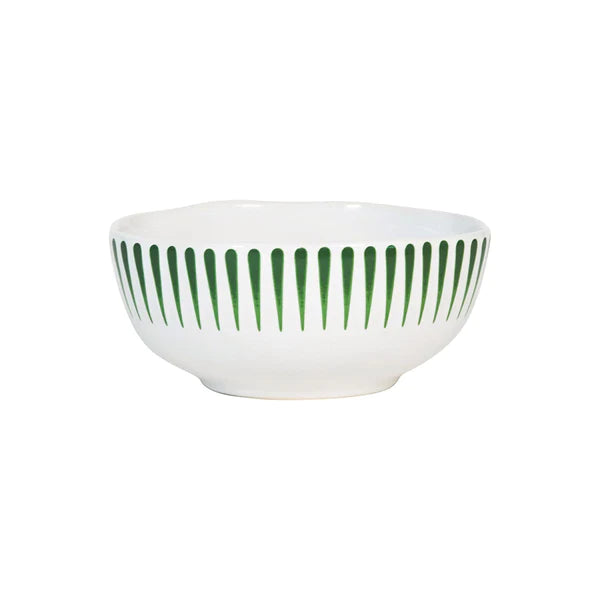Sitio Stripe Basil Cereal/Ice Cream Bowl