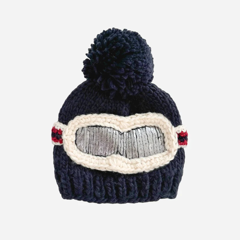 Blueberry Hill Ski Goggles Beanie - Navy