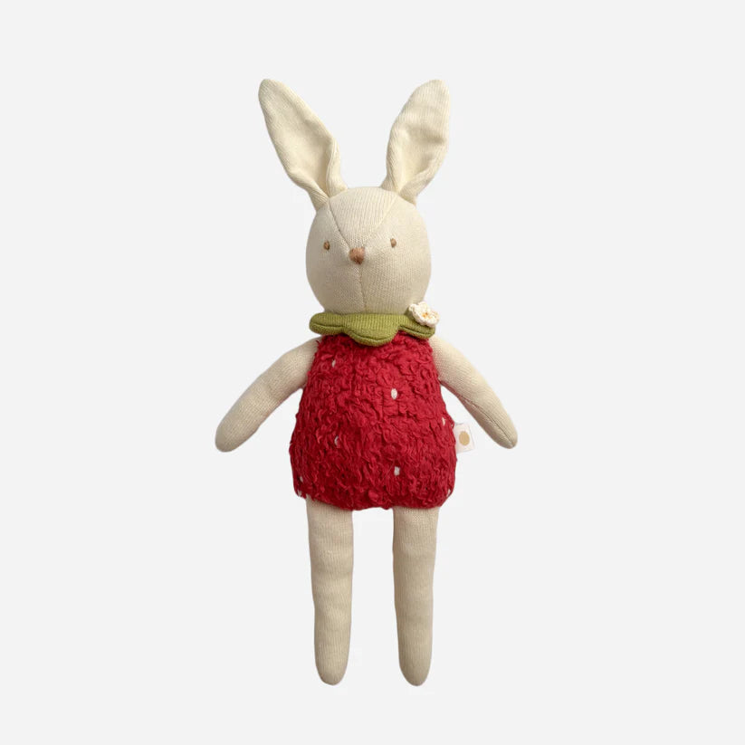 Blueberry Hill Bailey Bunny Strawberry Plush Toy
