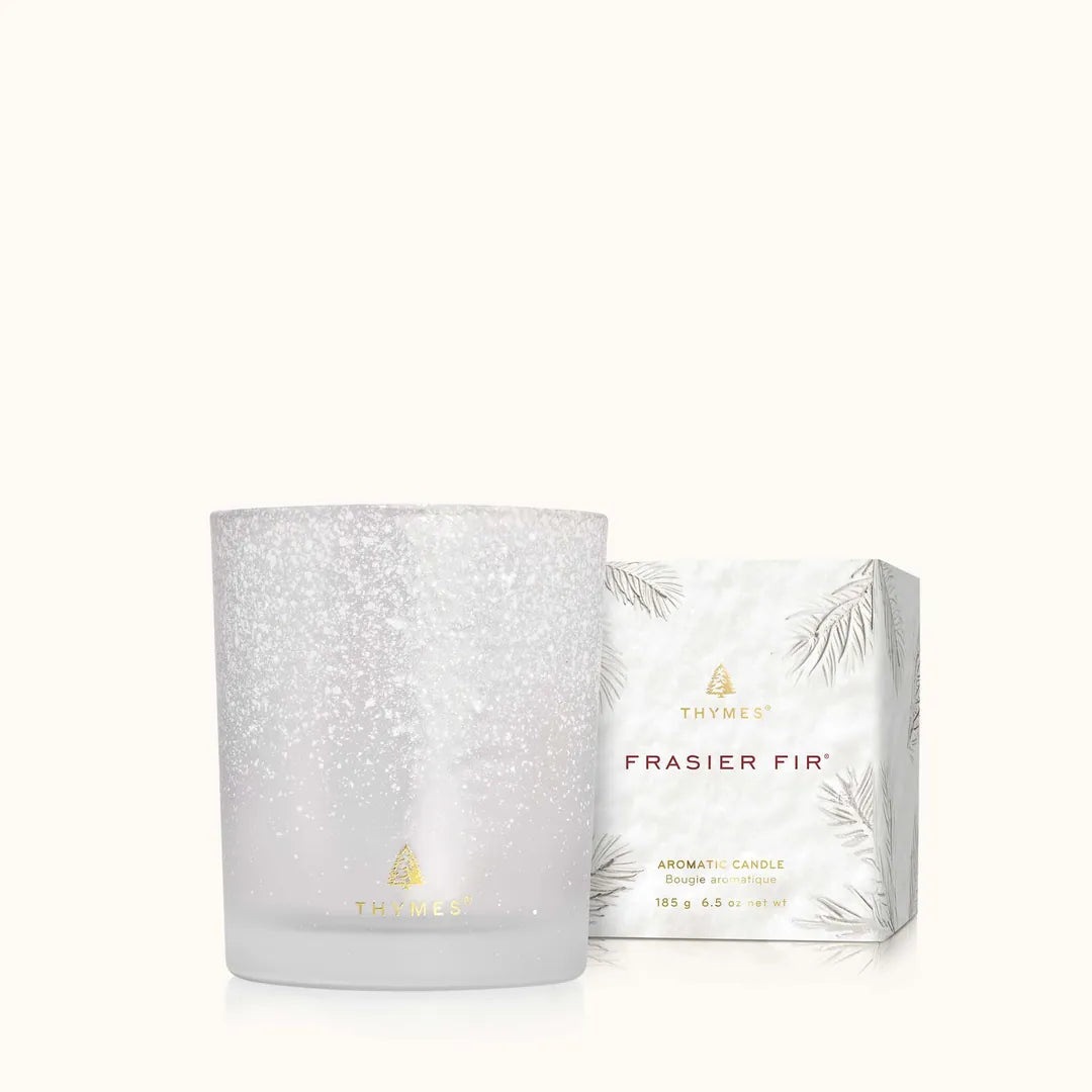 THYMES Frasier Fir® Flocked 6.5 oz Poured Candle