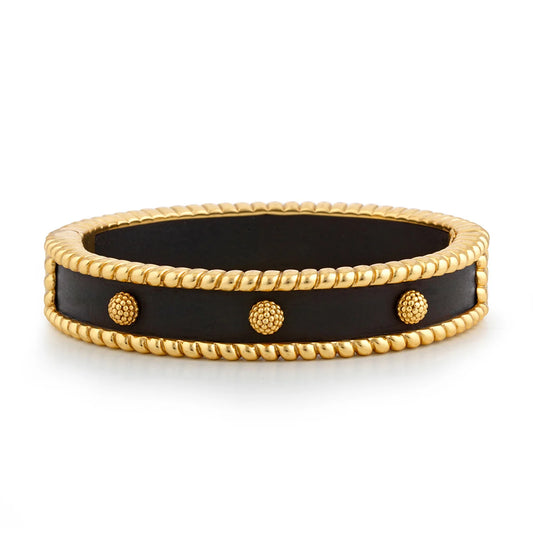 Capucine De Wulf Berry Small Hinged Bangle - Ebony