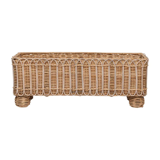 Provence Rattan Rectangle Planter