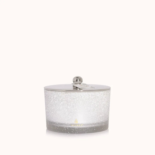 THYMES Frasier Fir® Flocked 3-Wick Poured Candle