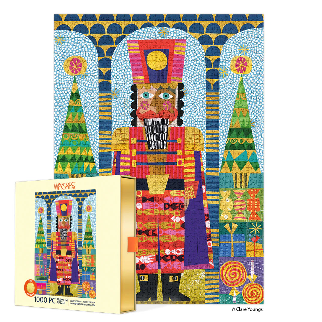 Festive Nutcracker Gold Foil 1000 Piece Jigsaw Puzzle