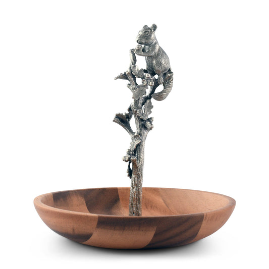 Squirrel Wood Candy / Nut Dish