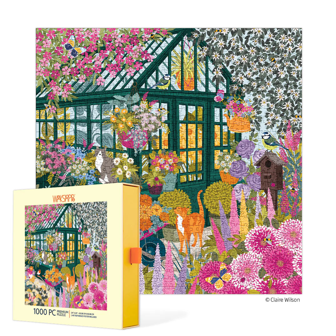 WerkShoppe Spring Greenhouse 1000 Piece Puzzle