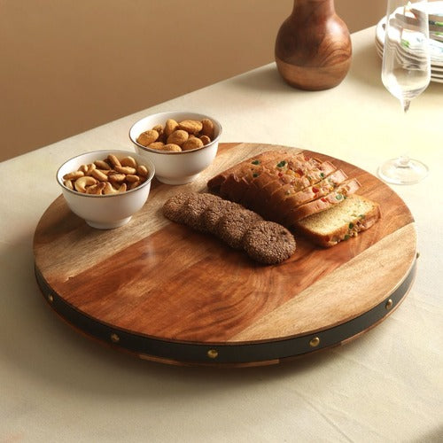 Rustic Rivet Lazy Susan