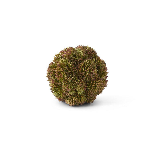 K & K Interiors Dark Green Sedum Ball - 4 Inch