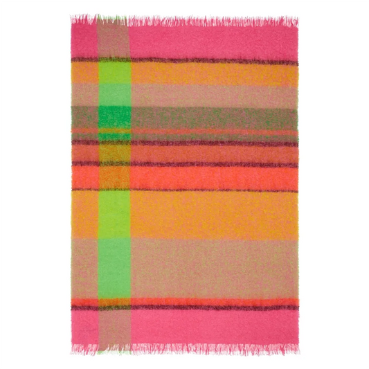 Mikome Fuchsia Mohair Throw