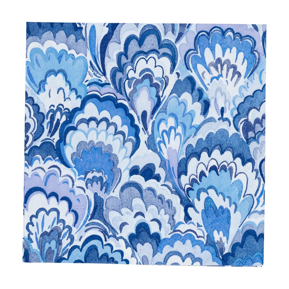 Indigo Marbled Ceramica Cocktail Napkins