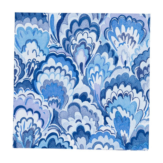 Indigo Marbled Ceramica Cocktail Napkins