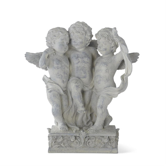 K & K Interiors Cherub Statue
