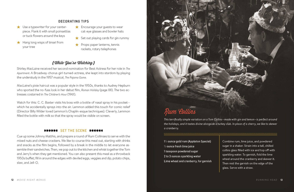 Movie Night Menus: Trade Paperback