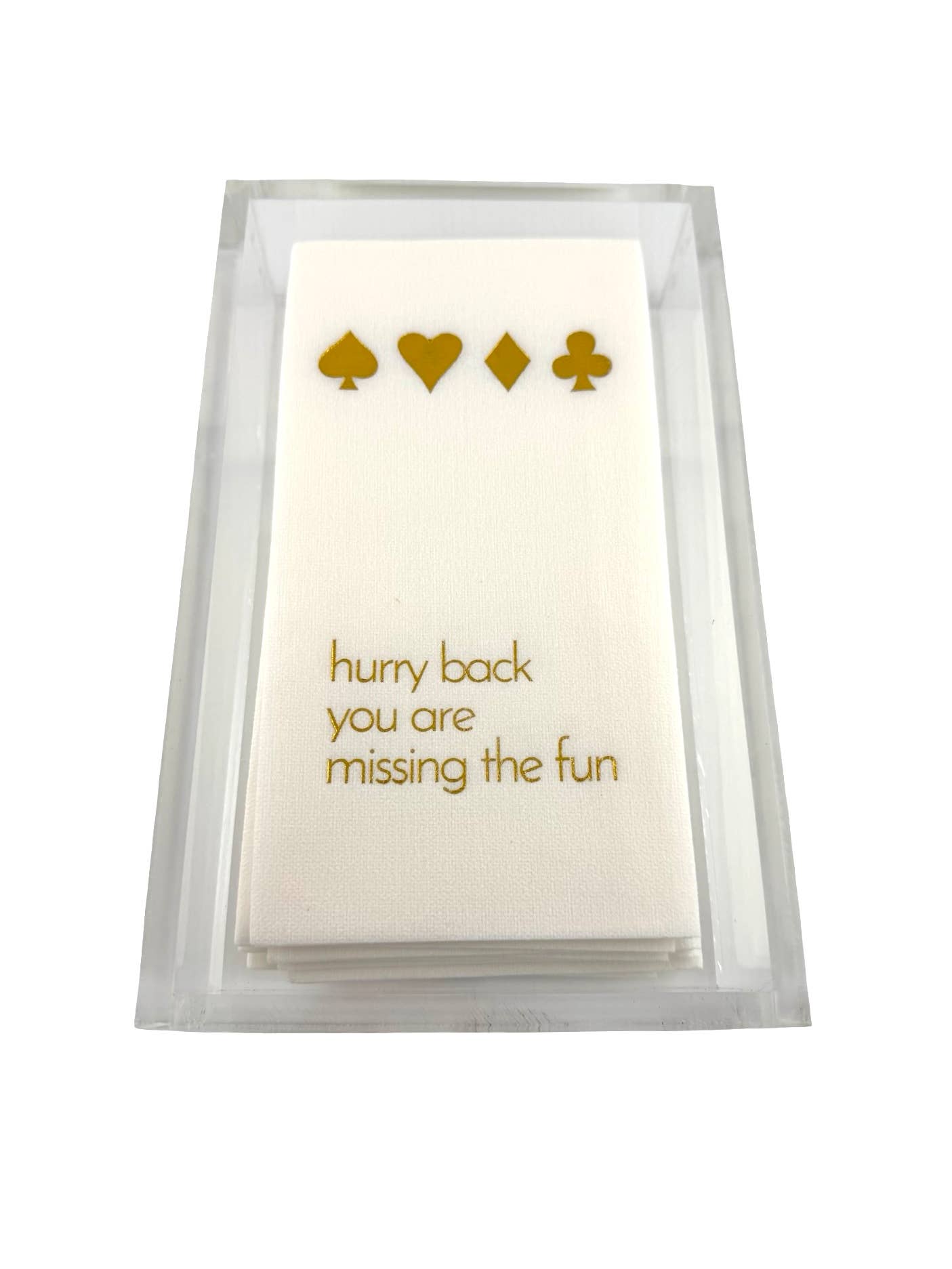 Maven Home Guest Towel Napkins, Hurry Back Card Game
