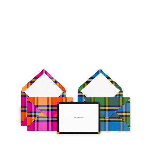 Kate Spade New York Thank You Notecard Set - Grand Plaid Duo