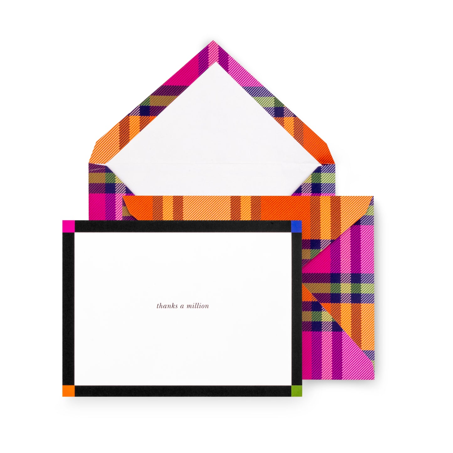 Kate Spade New York Thank You Notecard Set - Grand Plaid Duo