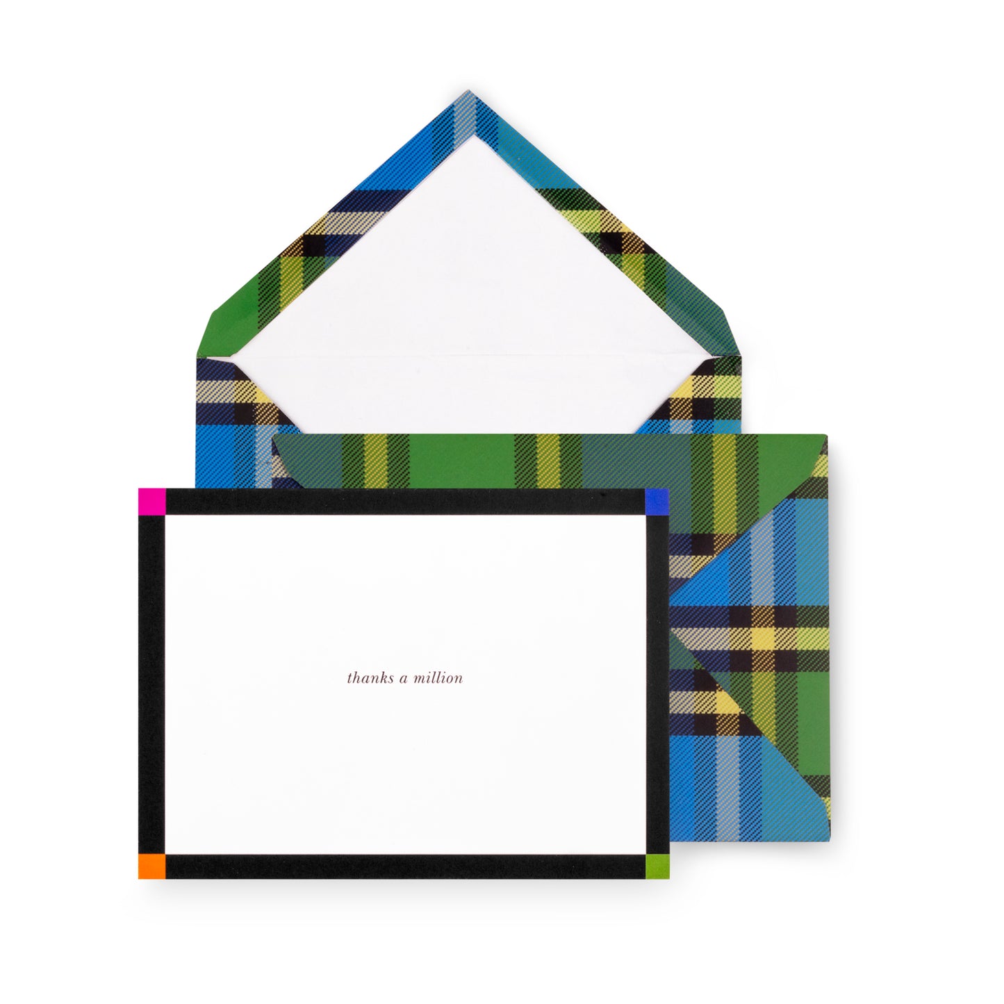 Kate Spade New York Thank You Notecard Set - Grand Plaid Duo