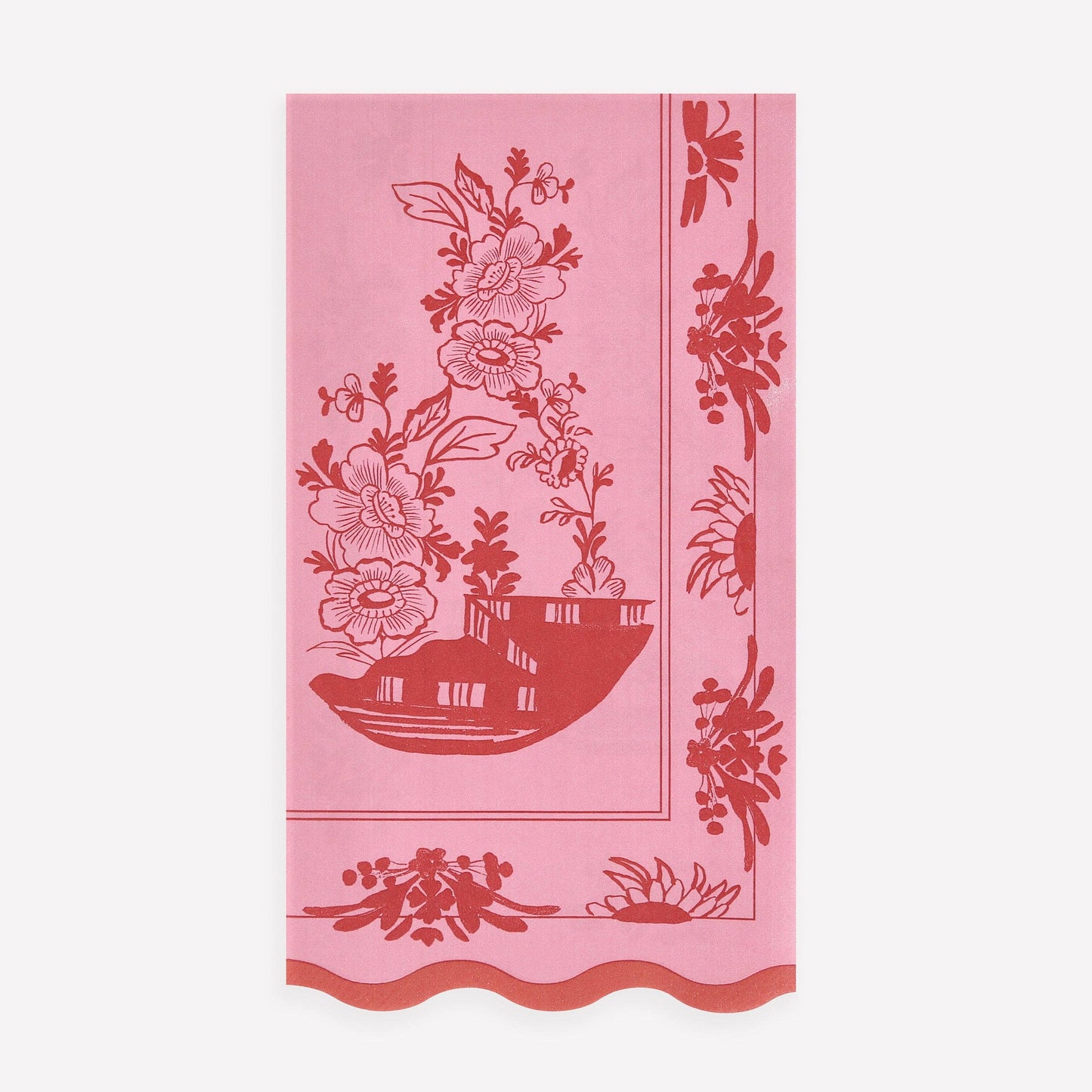 Meri Meri Pink Vintage Botanical Guest Towels