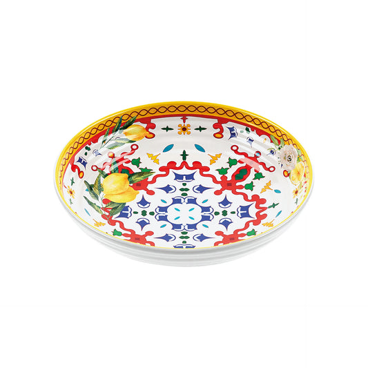 Melamine Soup Bowl - Flower & Lemon