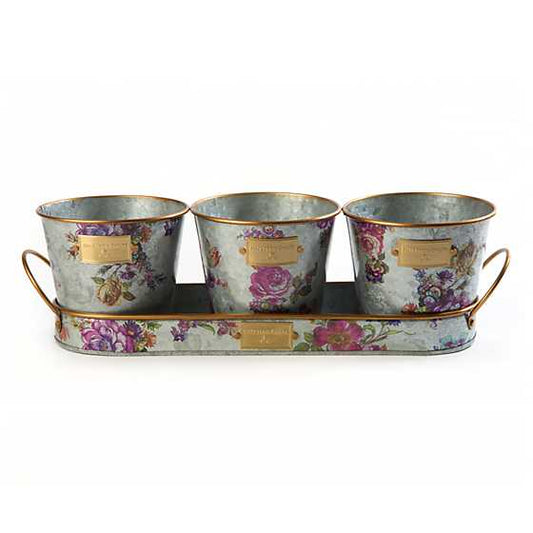 Flower Market Herb Pots (Set of 3)