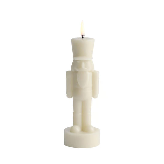 UYUNI LIGHTING LED Candle, Nutcracker - Oyster Grey