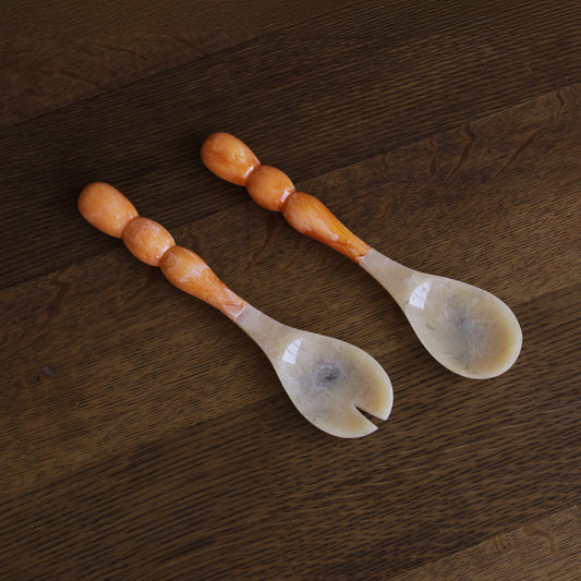 Beatriz Ball RESIN Rio Bubble Salad Servers (Orange)