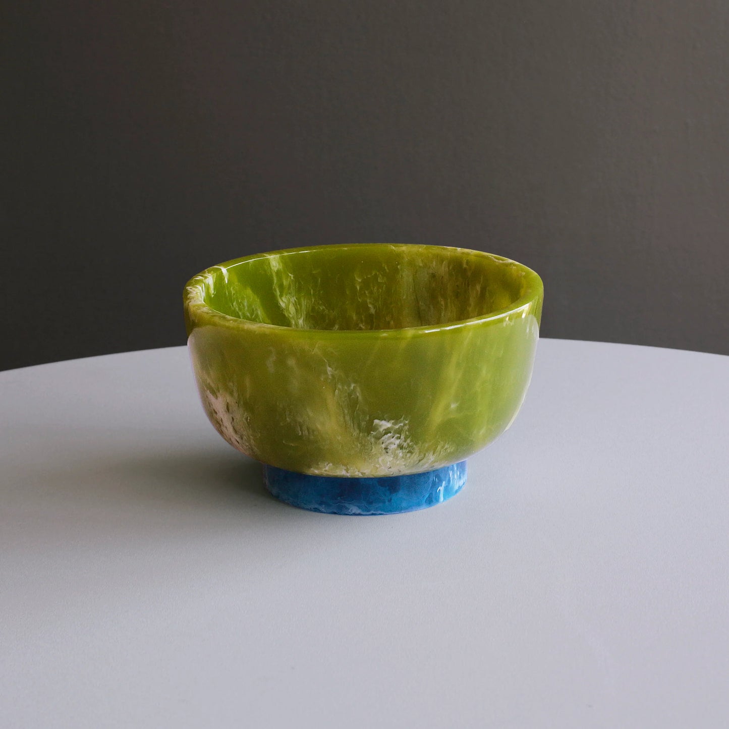 Beatriz Ball RESIN Rio Small Bowl with Base (Green and Blue)