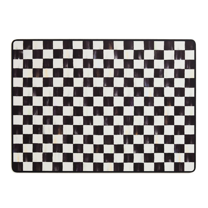 Mackenzie-Childs Courtly Checked Cork Back Placemat, Set of 4