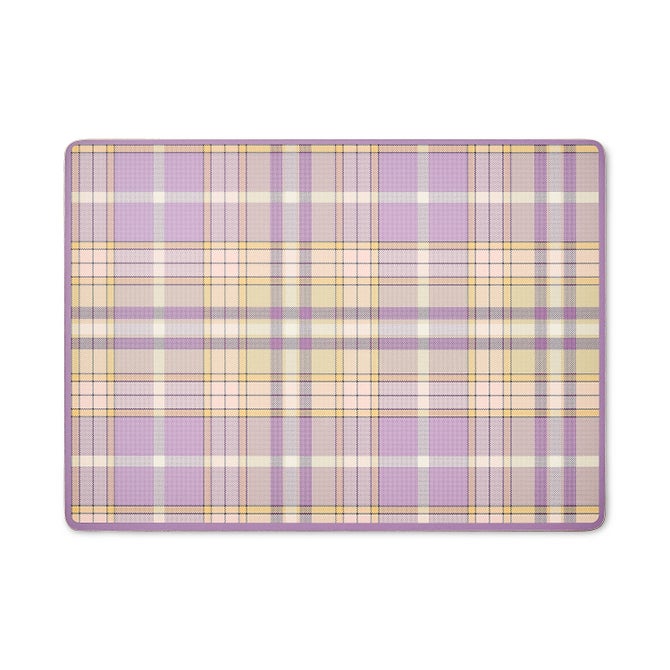MacKenzie-Childs Tartan Violet Cork Back Placemats, Set of 4