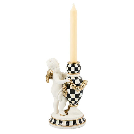 Courtly Noel Standing Cherub Candle Holder