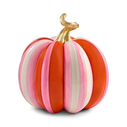 Mackenzie Childs Glam 'o' ween Fairytale Stripe Pumpkin