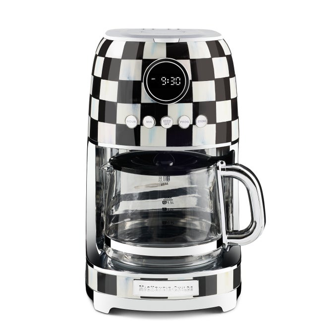 MacKenzie Childs Courtly Check Drip Coffee Maker