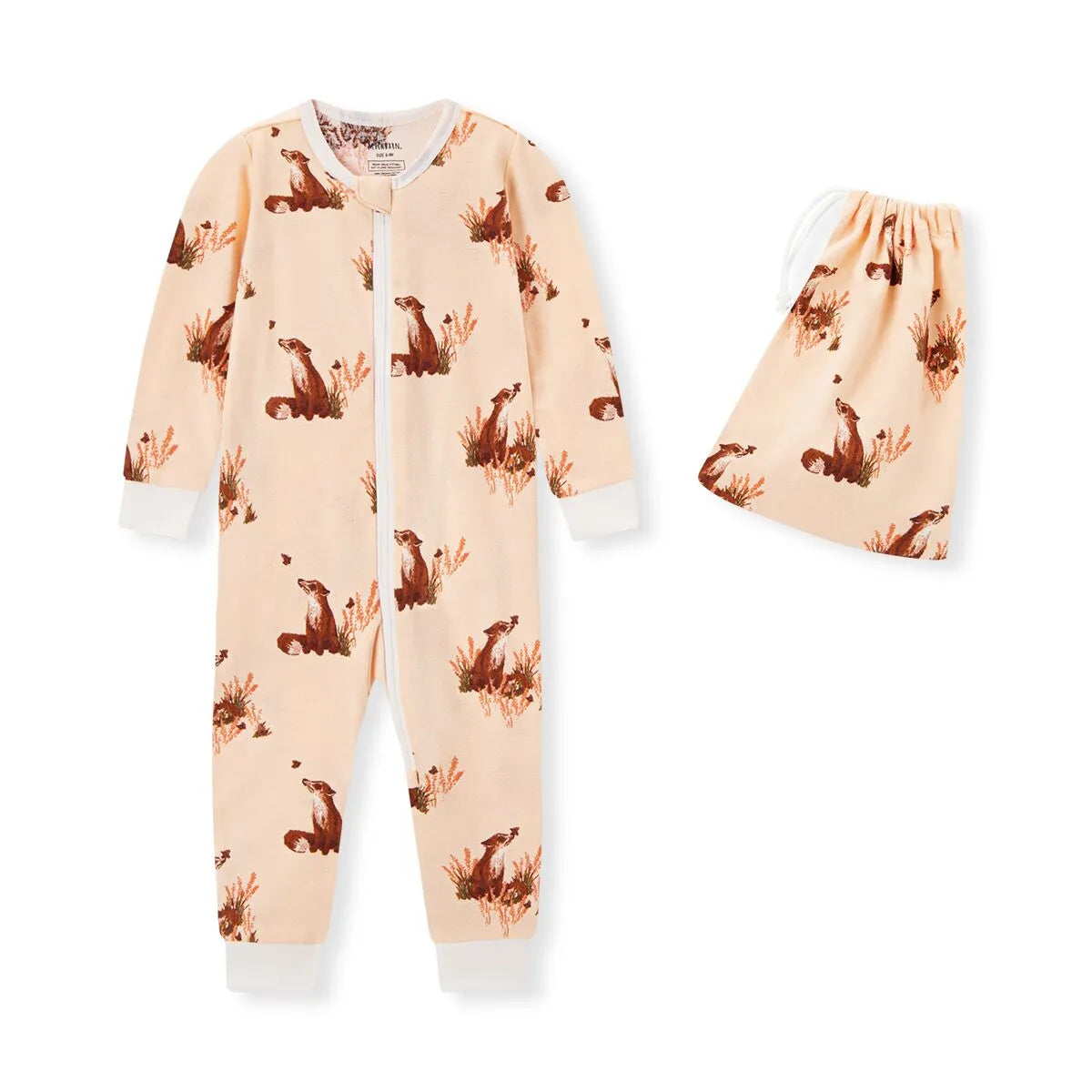 Floral Fox 6-9M Pajama