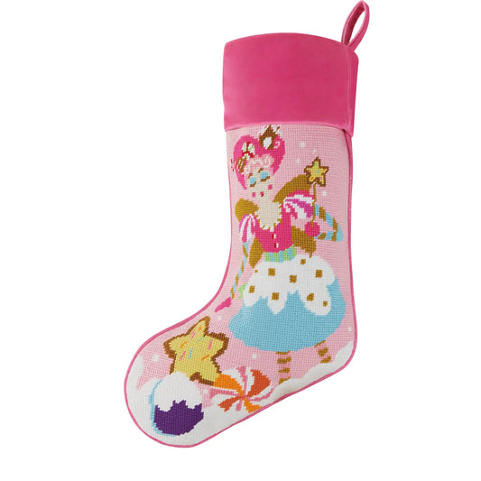 Sugar Plum Embroidered Stocking