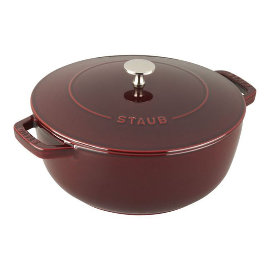 Staub Cast Iron 3.75 qt, Essential French Oven, Grenadine
