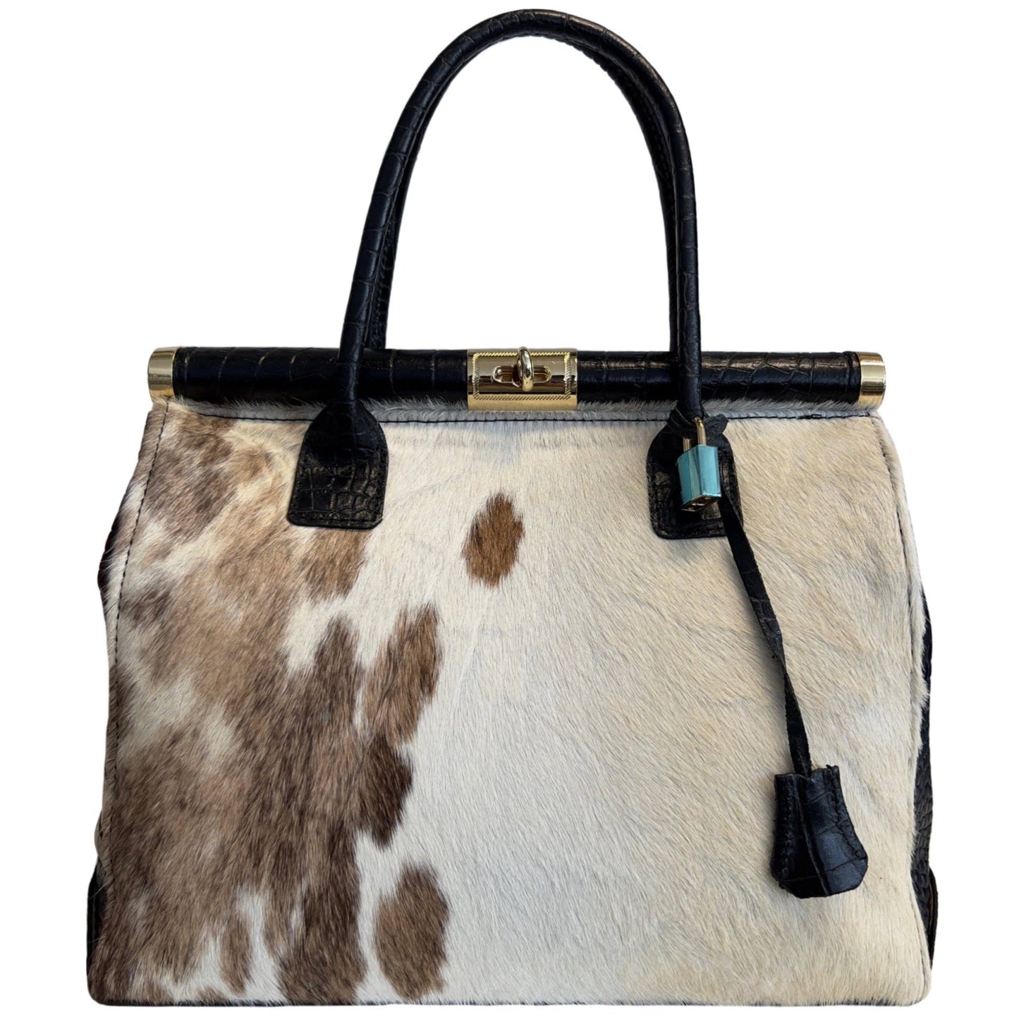 Italian Handbag - Leather & Latte