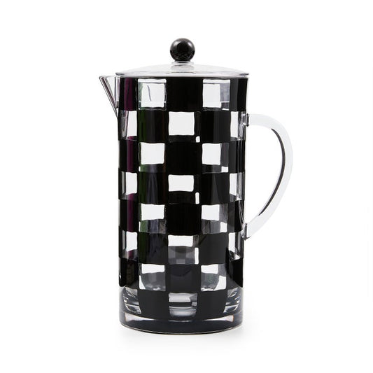 Mackenzie-Childs Black Check Acrylic Pitcher