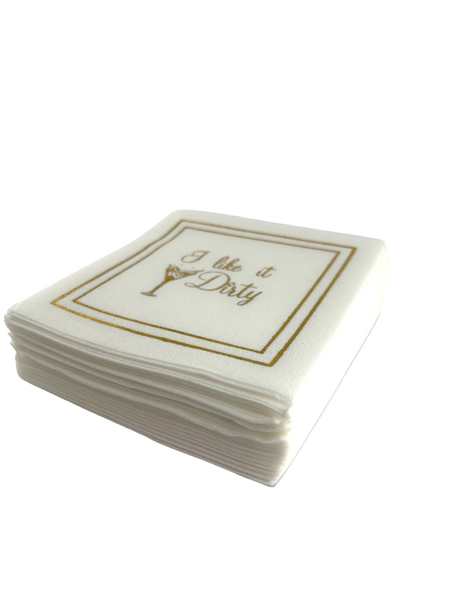 Maven Home Linen-Feel Cocktail Napkins, Dirty
