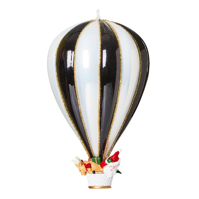 Hot Air Balloon Glass Ornament
